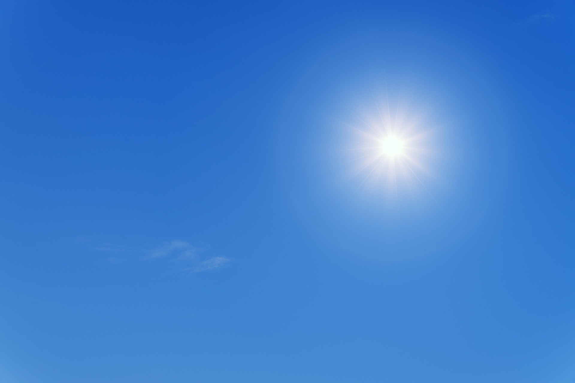 Strahlender Sonnenschein